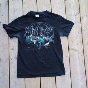 Vintage Slipknot Band T-Shirt Black Graphic Logo Print – Men’s Medium